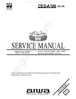 Aiwa CSD-A100 Service Manual preview