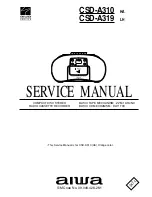 Предварительный просмотр 1 страницы Aiwa CSD-A310 EZ' CSD-A310 G Service Manual