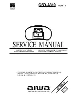 Aiwa CSD-A310 HA Service Manual preview