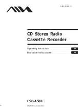 Aiwa CSD-A500 Operating Instructions Manual preview