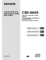 Aiwa CSD-A660 Operating Instructions Manual предпросмотр