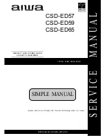 Aiwa CSD-ED65 Service Manual preview