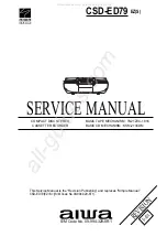 Preview for 1 page of Aiwa CSD-ED79 Service Manual