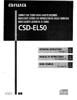 Предварительный просмотр 1 страницы Aiwa CSD-EL50 Operating Instructions Manual