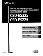 Aiwa CSD-ES225 Operating Instructions Manual предпросмотр