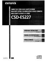 Preview for 1 page of Aiwa CSD-ES227 Operating Instructions Manual