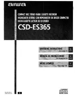 Aiwa CSD-ES365 Operating Instructions Manual preview