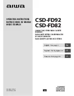 Aiwa CSD-FD82 Operating Instructions Manual preview