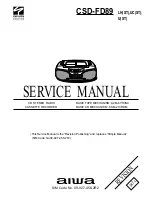 Предварительный просмотр 1 страницы Aiwa CSD-FD89 Service Manual