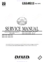 Aiwa CSD-MD15 Service Manual preview