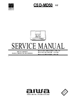 Aiwa CSD-MD50 Service Manual preview