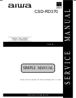 Aiwa CSD-RD370 Service Manual предпросмотр