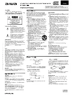 Aiwa CSD-SL10 Operating Instructions Manual предпросмотр