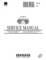 Preview for 1 page of Aiwa CSD-TD31 Service Manual