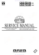 Aiwa CSD-TD310 Service Manual предпросмотр