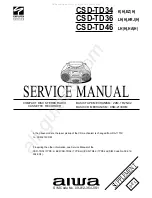 Aiwa CSD-TD34 EZ Service Manual preview