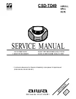 Aiwa CSD-TD49 Service Manual предпросмотр