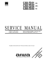 Aiwa CSD-TD51 Service Manual preview