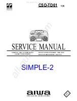 Aiwa CSD-TD61 Service Manual preview