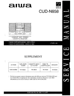 Aiwa CUD-N858 Service Manual предпросмотр