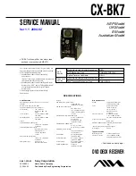 Preview for 1 page of Aiwa CX-BK7 Service Manual