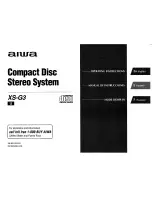 Предварительный просмотр 1 страницы Aiwa CX-G3 Operating Instructions Manual