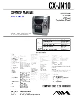 Aiwa CX-JN10 Service Manual предпросмотр