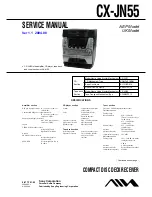 Preview for 1 page of Aiwa CX-JN55 Service Manual