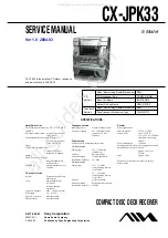 Предварительный просмотр 1 страницы Aiwa CX-JPK33 Service Manual