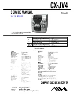 Aiwa CX-JV4 Service Manual preview