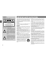 Предварительный просмотр 2 страницы Aiwa CX-LEM30 Operating Instructions Manual