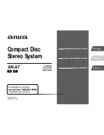 Предварительный просмотр 1 страницы Aiwa CX-LX7 Operating Instructions Manual