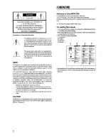 Предварительный просмотр 2 страницы Aiwa CX-N2700u Operating Instructions Manual