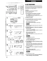 Предварительный просмотр 33 страницы Aiwa CX-N2700u Operating Instructions Manual