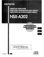 Aiwa CX-NA202 Operating Instructions Manual предпросмотр