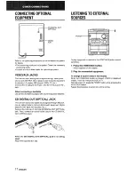 Предварительный просмотр 18 страницы Aiwa CX-NA202 Operating Instructions Manual