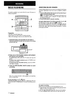 Preview for 12 page of Aiwa CX-NA30 Operating Instructions Manual