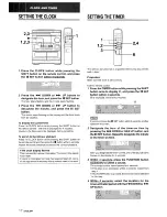 Preview for 18 page of Aiwa CX-NA30 Operating Instructions Manual