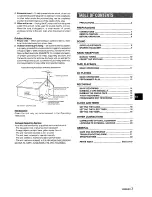 Preview for 3 page of Aiwa CX-NA555 Operating Instructions Manual