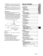 Preview for 3 page of Aiwa CX-NA92 Operating Instructions Manual