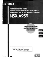 Aiwa CX-NA959 U Operating Instructions Manual предпросмотр