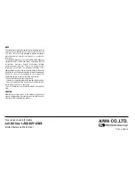 Предварительный просмотр 22 страницы Aiwa CX-NAJ700 Operating Instructions Manual