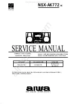 Предварительный просмотр 1 страницы Aiwa CX-NAK772 Service Manual