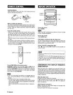 Предварительный просмотр 6 страницы Aiwa CX-NC3RWU Operating Instructions Manual