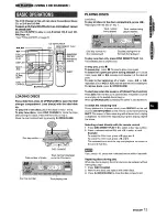 Предварительный просмотр 13 страницы Aiwa CX-NC3RWU Operating Instructions Manual