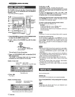 Предварительный просмотр 16 страницы Aiwa CX-NC3RWU Operating Instructions Manual