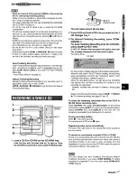 Предварительный просмотр 17 страницы Aiwa CX-NC3RWU Operating Instructions Manual