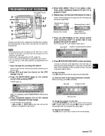 Предварительный просмотр 29 страницы Aiwa CX-NC3RWU Operating Instructions Manual