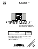 Aiwa CX-ND70 Service Manual предпросмотр