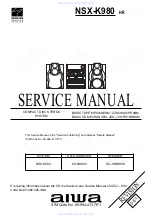 Предварительный просмотр 1 страницы Aiwa CX-NK980 Service Manual